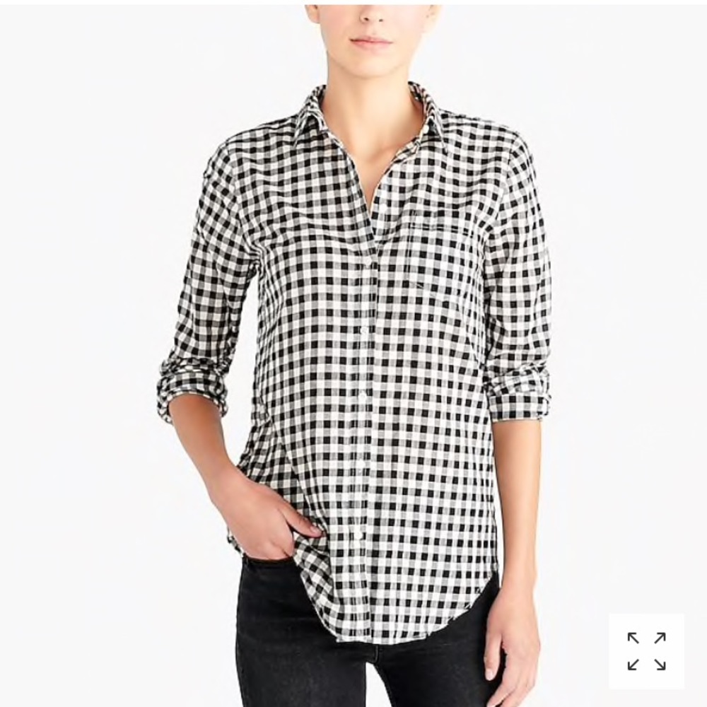 Gingham Classic button down shirt in boy fit